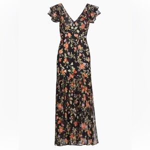 Rixo - In The Spirit Of Palm Beach Cinzia Midi-Dress- Waterblossom Noir